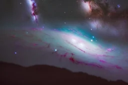 galaxia fotografía real