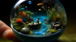 I felt as though I were peering into a miniature, watery universe, each inhabitant a tiny, self-contained planet.