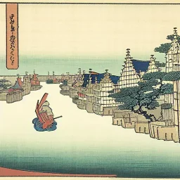 Ghent by Hokusai.