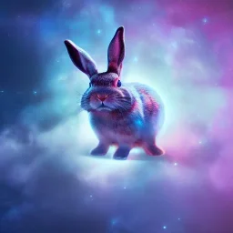 galaxies, spirals, space, nebulae, stars, smoke, iridescent, intricate detail, in the shape of a rabbit, octane render, 8k, --q 2 --ar 2:3 --uplight