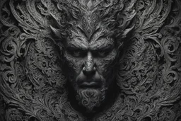 A mesmerizing and abstract portrait of Hades, the god of the underworld, using dark tones and intricate patterns to capture the enigmatic essence of the underworld's ruler, (mesmerizing and abstract portrait:1.4), (Hades, god of the underworld:1.5), (dark tones and intricate patterns:1.3), (expressive and enigmatic ambiance:1.2), inspired by abstract interpretations of classical mythology and the mysteries of the underworld, trending on ArtStation, Intricate, Sharp focus, atmospheric lighting