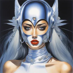 [art by Hajime Sorayama] Beware of the beautiful promises hidden behind the mask. Some promises, just like some beauty, bring nothing but sorrow, regardless of how appealing they may be.