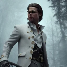 Full body, 3d render, Brad pitt 1800's men style, 1800's hair style, 1800's men clothes style,cleaning house, hyper realistic, octane render, unreal engine 5, 8k, palace background, uhd