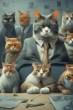 cats being the boss of humans