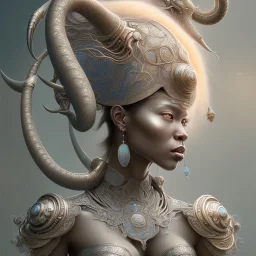 ssango fantasy, fantasy magic, intricate, sharp focus, illustration, highly detailed, digital painting, concept art, matte, artgerm and paul lewin and kehinde wiley, masterpiece silver elephant head bronze Asian African girl nice breast Afo hair turquoise sun rain waves