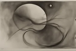 The life-filled void of an empty existence, a universe of paradoxes charcoal smooth