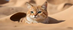rocket ship sand cat captain in burrow