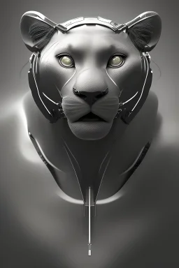 humaniser l'intelligence artificielle en panther, réaliste professionnel