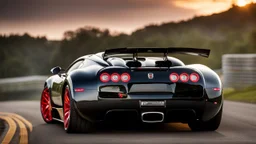 Dodge Bugatti Veyron ,rear view, desktop wallpaper, 4K, Cinematic