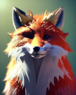 Furry fox gurl, majestic, highly intricate, Realistic photography, incredibly detailed, ultra high resolution, 8k, complex 3d render, cinema 4d.