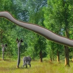 brachiosaurus eating leaves