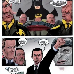 Bashar al-Assad in the character of Batman