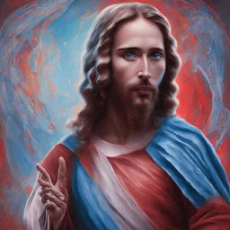 jesus bleu delaunay peintre