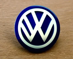 vw logo badge blue