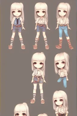 Full body character concept art of a girl next door in western chibi style | | pixar - cute - fine - face, pretty face, realistic shaded perfect face, fine details by stanley artgerm lau, wlop, rossdraws, james jean, jakob eirich, andrei riabovitchev, marc simonetti, and sakimichan, trending on artstation