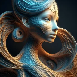 3d image . woman