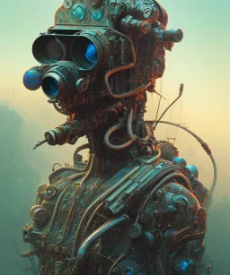 Camera., concept art, hyper detailed, asaf hanuka, dan mumford, post-apocalyptic, oil on canvas