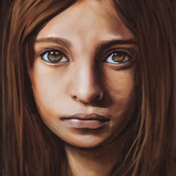 Portrait of a brown haired magical kid by Nick Harris