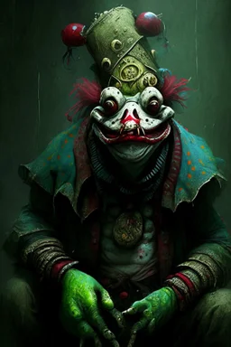 Frogman cultist of a clown god