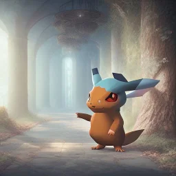 Mystery pokemon,Ambiance dramatique, hyperrealisme, 8k, high quality, lot of details, fit within portrait