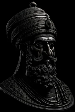 An image with a black background from ancient Iran
