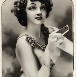 selfie Ziegfeld Girl on jeans