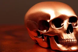 Human skull made Entirely from Copper pennies