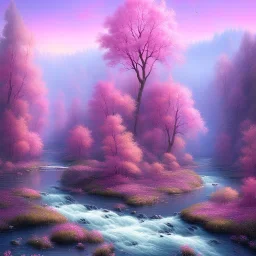 Pink river