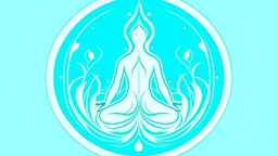 Design a Prana Breathwork logo combining conscious breathing and ice immersion. Use fluid lines to depict breath flow, possibly with a raised human figure for expansion. Integrate a crystalline shape for ice immersion. Colors: light blue for tranquility, mint green for balance, and white for purity. Aim for a logo representing continuous breath cycles, reflecting Prana Breathwork's holistic well-being approach. Be versatile for different platforms.