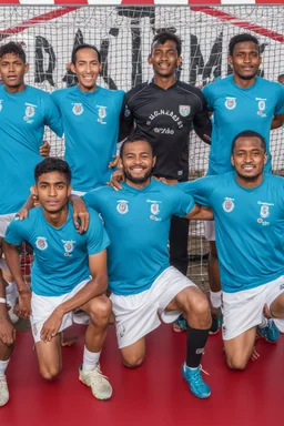 bangladesh football team, Filmado em Canon EOS R5, lente 50mm, profundidade de campo, velocidade do obturador 1/1000, f/2.8, balanço de branco, 6000k. Alta resolução, detalhes realistas, efeito HDR, grão de filme, 4K. –ar 16:10 –s 700 –q 5