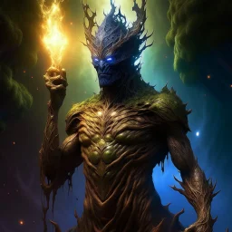 God-like man A tree creature with infinite power A tree creature with infinite power