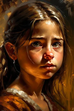 an expressive painting of a beautiful Spanish young girl, we might see a companion with features of absolute strength and determination, blended with warmth and deep faith. Perhaps his face expresses wisdom and courage, with eyes radiating confidence and faith.