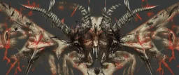 {Greedy} {Greediest} {Gluttony} {Beelzebub lord of flies}{Carrion} {“chaos and salvation!!} - {“Diabolos, Sealed God of Madness!!} -{realism} - {photographic} - [LOGO] chaotic being, detailed, unique, and immersive style!! imaginative idealization {“Devourer of worlds!!} : :-1