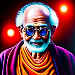 Ultra detailed fullbody Portrait in oil on canvas of Master Roshi wearing glasses,kamehameha,extremely detailed digital painting, extremely detailed face,crystal clear Big glowing eyes, mystical colors ,perfectly centered image, perfect composition, rim light, beautiful lighting,masterpiece,8k, stunning scene, raytracing, anatomically correct, in the style of robert e howard and Wizyakuza and Ohrai Noriyoshi and Simon Bisley and uncannyknack