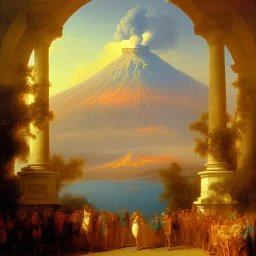  Naples gulf style SCHOOL OF NAPLES SECOND HALF OF THE XIX CENTURY, VESUVIO, ERUPTION