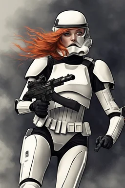 [Sophie Turner] "Ambush!" she cried, but too late. The explosives detonated with a roar that threw Sophie backwards. Her helmet shattered against the bulkhead as alarms began to wail. Through blurry eyes she saw rebels emerge from the smoke, targeting the stormtroopers. Dizzy, Sophie groped for her blaster but it had skittered away. A rebel took aim at her helpless form. As his finger squeezed the trigger, Commander Rax appeared like a vengeful specter, tackling the enemy aside.