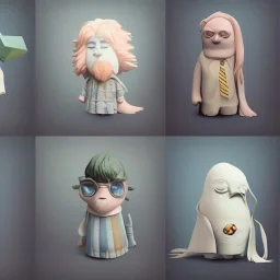 clean art of harry potter, soft lighting, soft pastel gradients, high definition, 3d icon clay render, blender 3d by Alexander Jansson