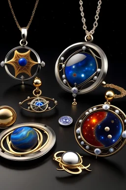 Jewelry design of The Universe and Astronomy