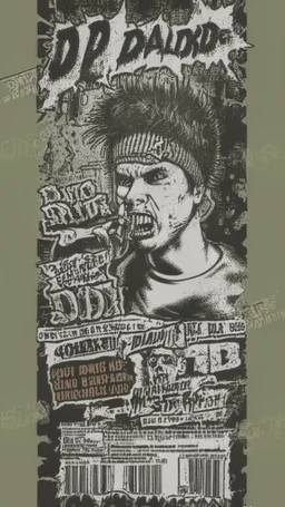 old school hardcore punk flyer