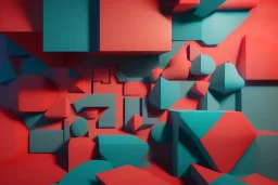 background geometric installation abstract rgb 3D