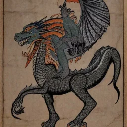 ashoka riding a dragon