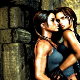 nuzzling with lara croft