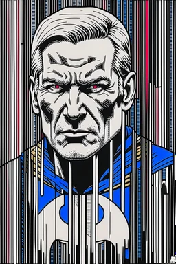 punisher sku;; julian assange in the style of Hiroshi Nagai