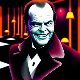 Jack Nicholson in a bar