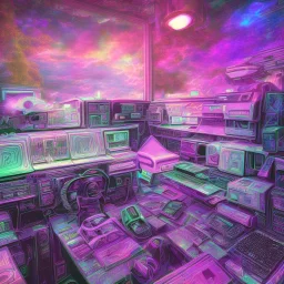 1980's aesthetic vaporwave computer realistic