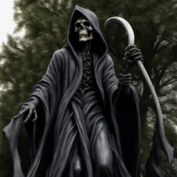 grim reaper as a statue