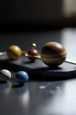 A miniature version of the solar system with a realistic and simple charm and a uniqueness.