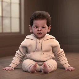 Seinfeld toddler, hyper realistic