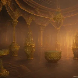 The palace of magic king, huge structure, panoramic view, zoomed out view of the exterior, mysterious, soft lighting, unreal engine 5 volumetric lighting, intricate details, realistic style, 8k resolution