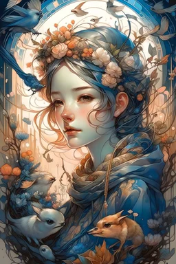 Beautiful 🐈 watercolor painting, Jean-Baptiste Monge style, bright, beautiful in spring, splash, big perfect eyes, Glittering, cute and adorable, filigree, flowers, rim lighting, lights, magic, surreal, fantasy, awe inspiring, dreamlike, wlop, artgerm and james jean, digital Art, perfect composition, beautiful detailed, intricate, insanely detailed octane render trending on artstation, 8 k artistic